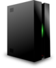 Black Server With Green Light Clip Art
